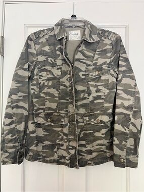 Mudd Green and Tan Camo Field Jacket